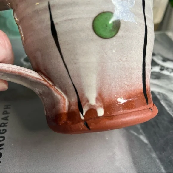 Studio Art Pottery hand thrown Glazed stoneware mug - Picture 6 of 10